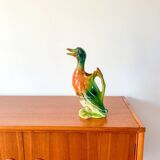 Saint clément slip pitcher, canard model, 40s-50s