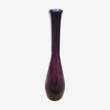 Soliflore vintage verre violet foncé