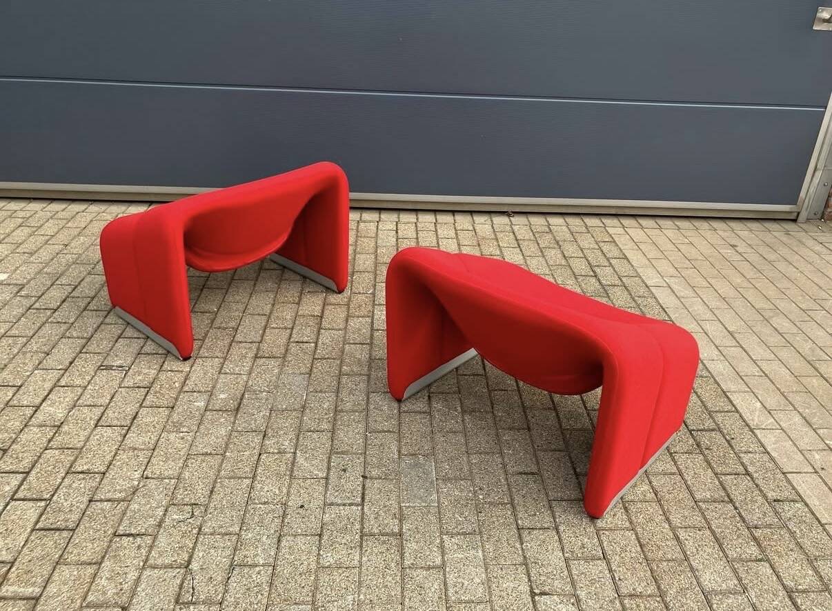 2x Artifort Groovy F598 by Pierre Paulin