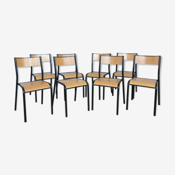 Series of 8 chairs mullca 510