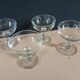 4 antique champagne glasses