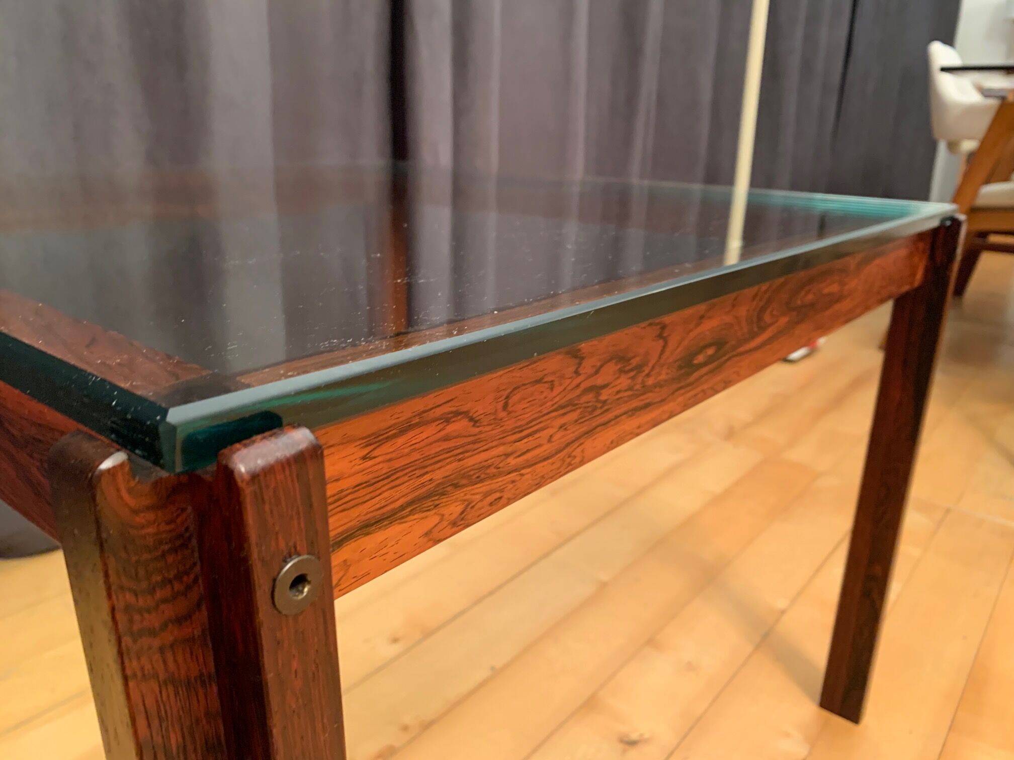 Coffee table rosewood, Denmark, 1970s