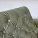 1960s, Danish 2-seater sofa, light green furniture velour, ash wood.