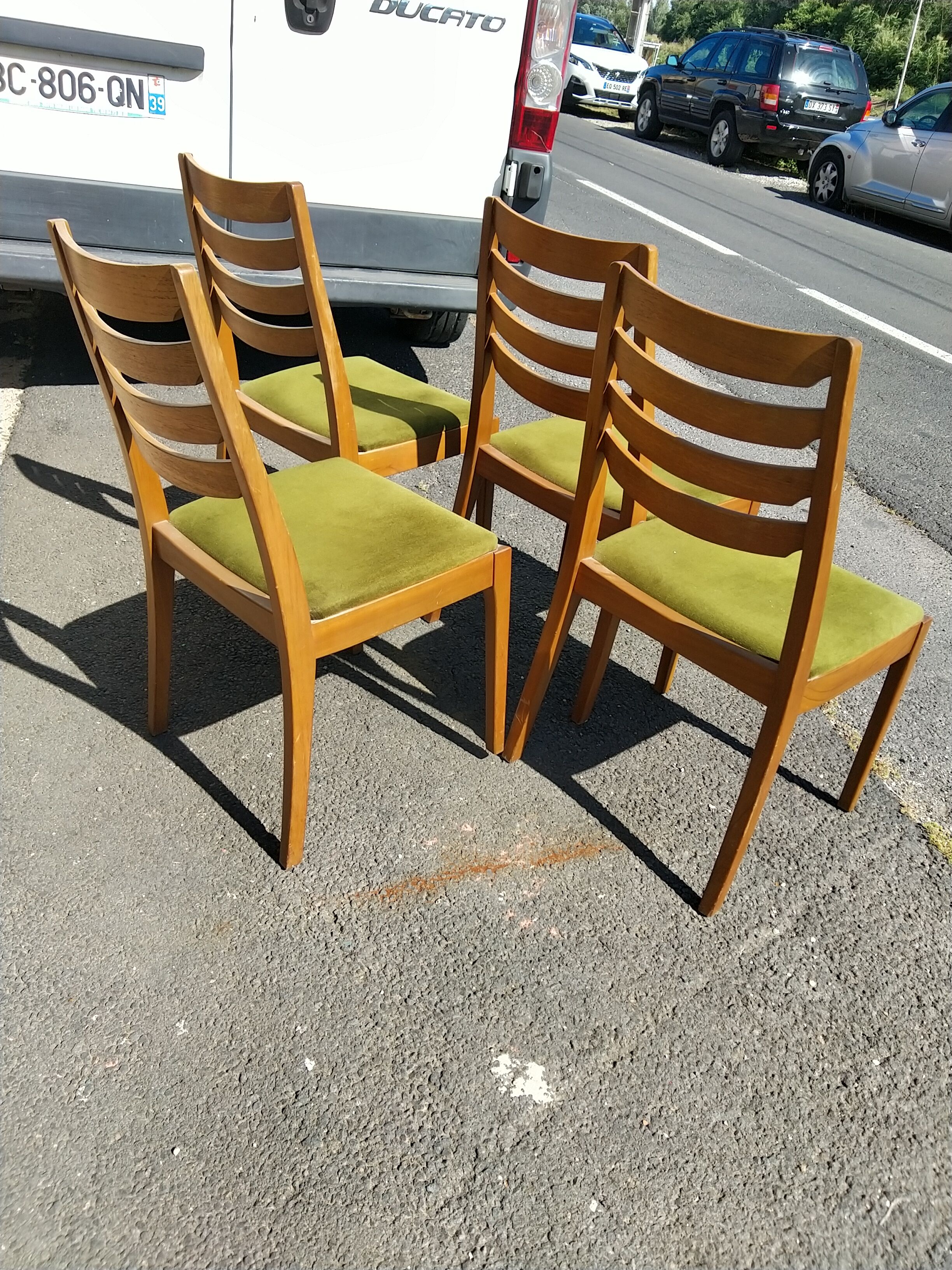 Set of 4 Nathan Furniture chairs circa 1960