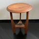 Art Deco, small, round oak side table. Amsterdamse school