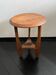 Art Deco, small, round oak side table. Amsterdamse school