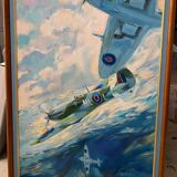 Tableau avions spitfire signe Lengelle