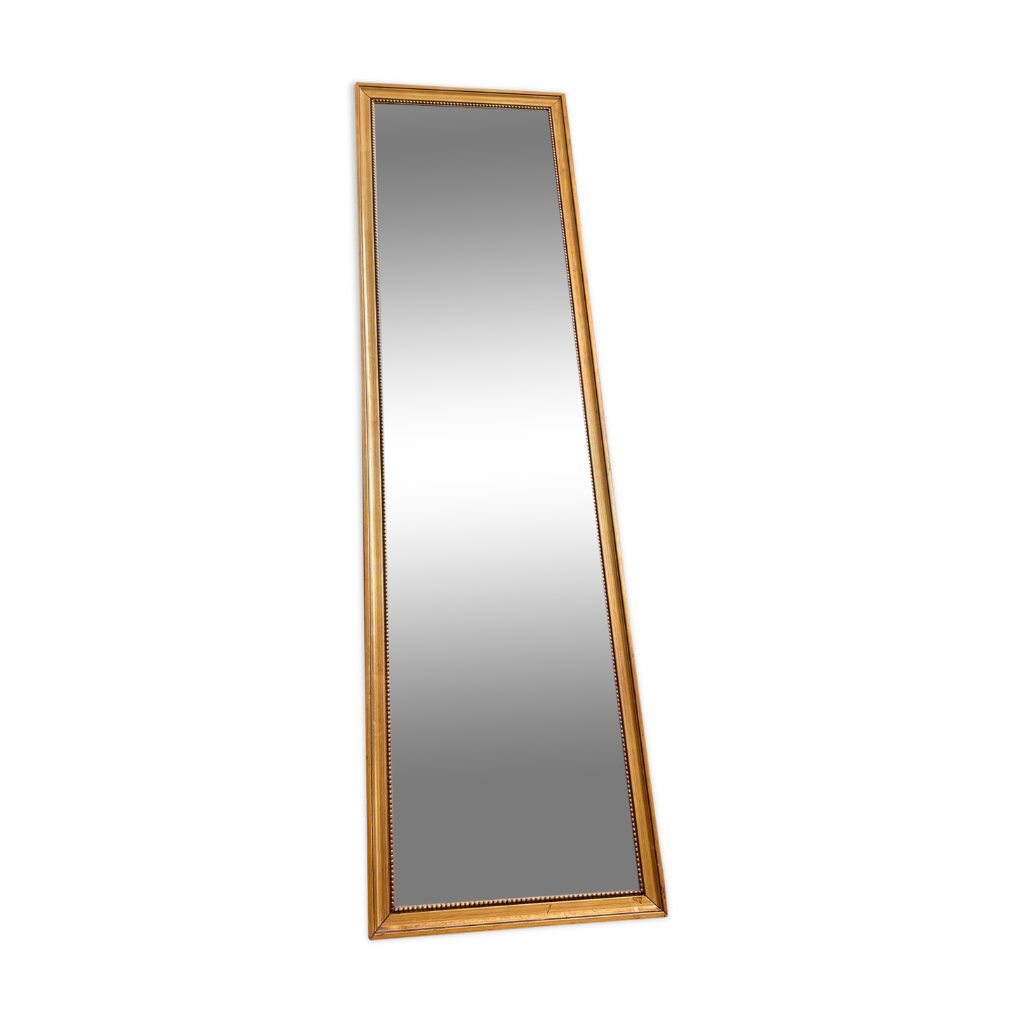 Long mirror golden frame