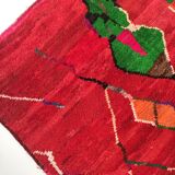 Moroccan Berber carpet Boujaad red patterned 2.52x1.56m
