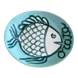 Hand-painted ceramic plate