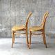 Lot of 2 chairs canne bistro heart Thonet no.28 circa 1890