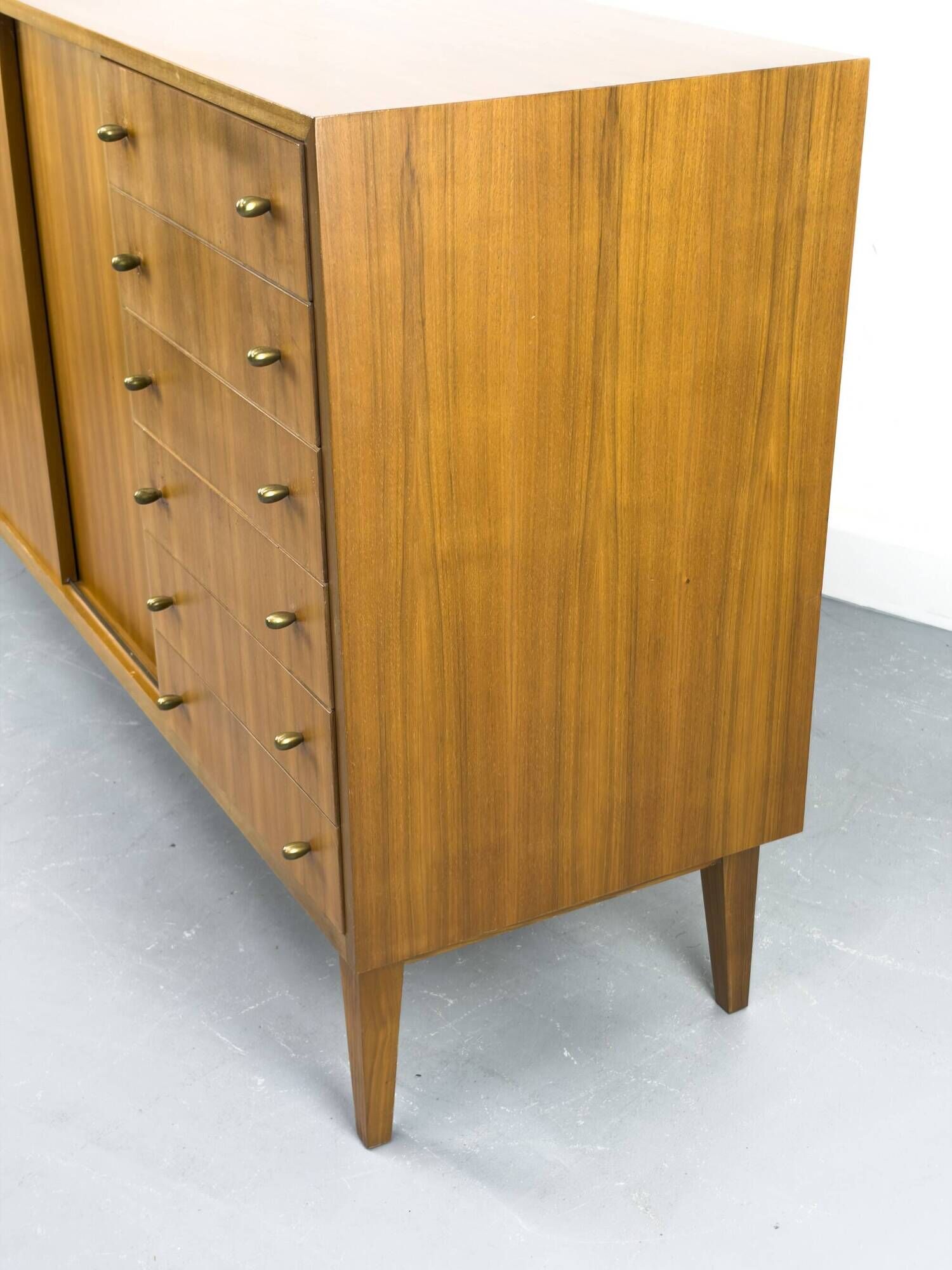 Mid-Century Sideboard in Walnut by Georg Satink for WK Möbel, 1950s