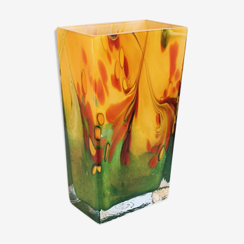 Vase en pâte de verre de Soisy sur Ecole