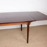 Table de repas extensible danoise en Palissandre, modèle 54 par Gunni Omann