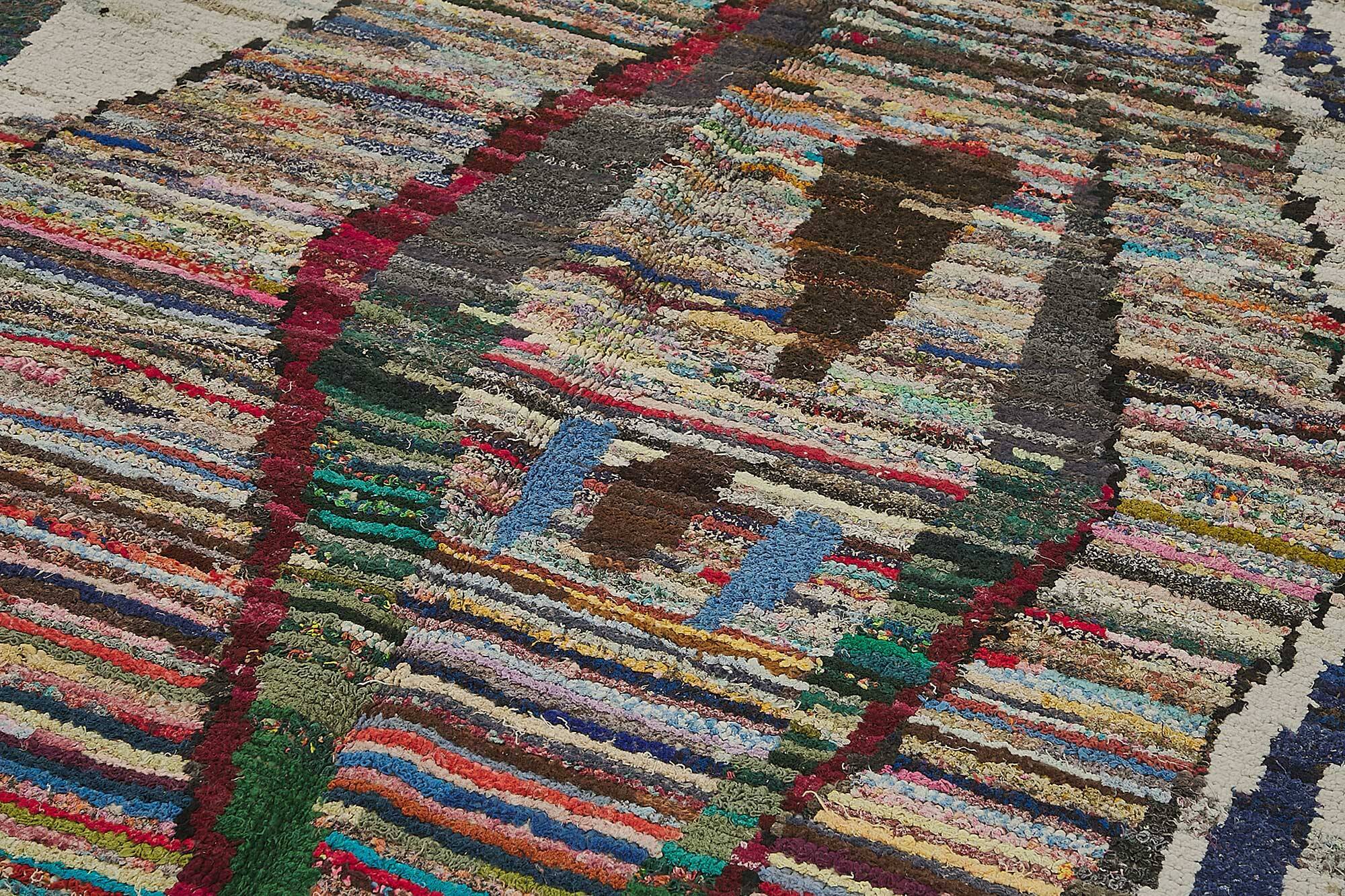 Handwoven Turkish Recycled Boho Rug 174 cm x 274 cm