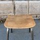Vintage children's desk and its chair, Hitier spirit, 1950s modernist.