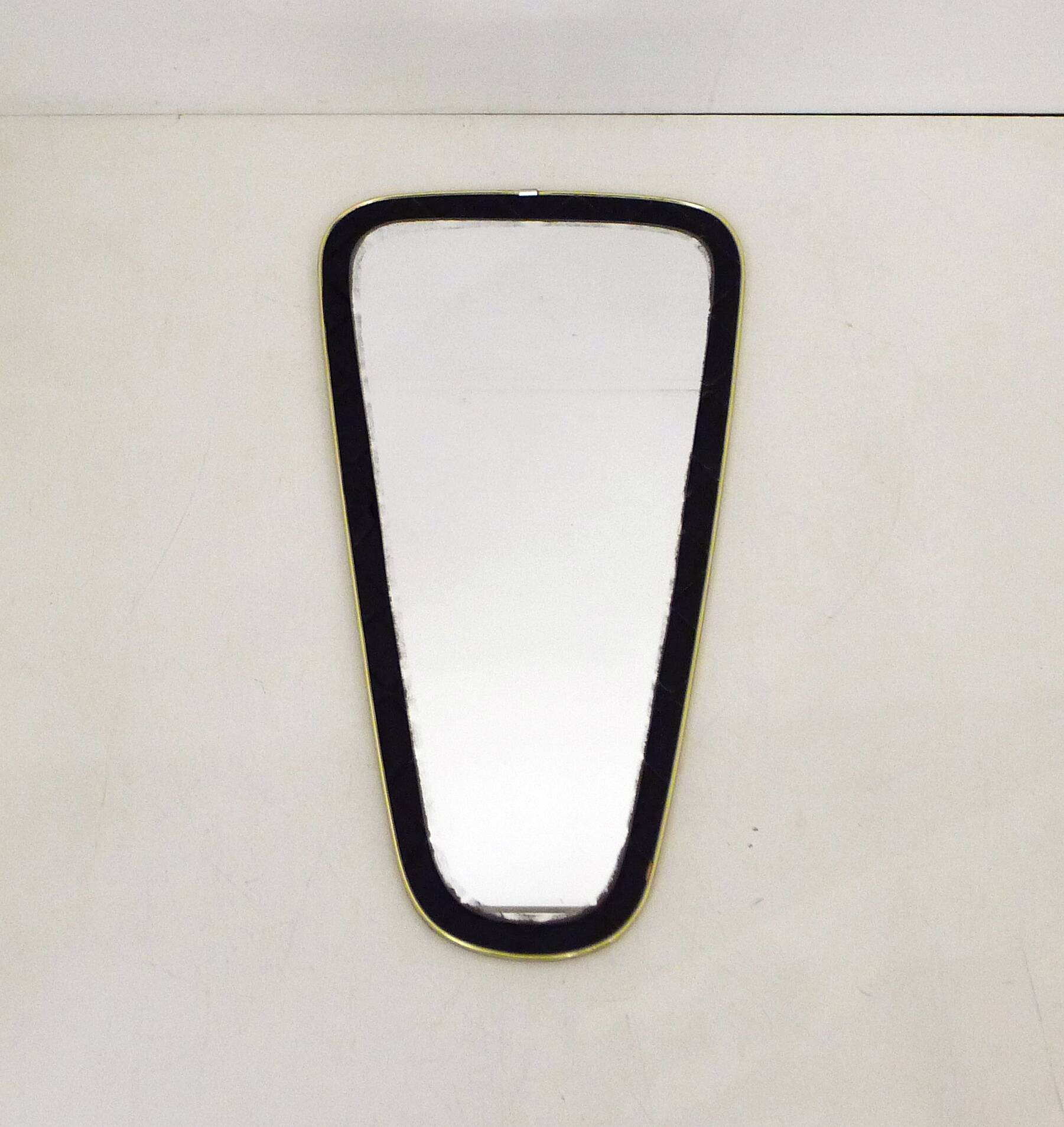 Miroir cuir matelassé