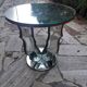 1930s mirrored pedestal table