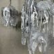 2x vintage Mazzega 'melting glass' chandeliers – Murano