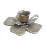 Brass flower candle holder