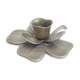 Bougeoir fleur laiton