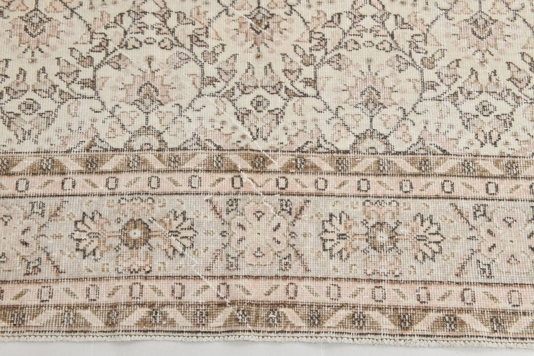 Tapis vintage bordé, 218x326cm
