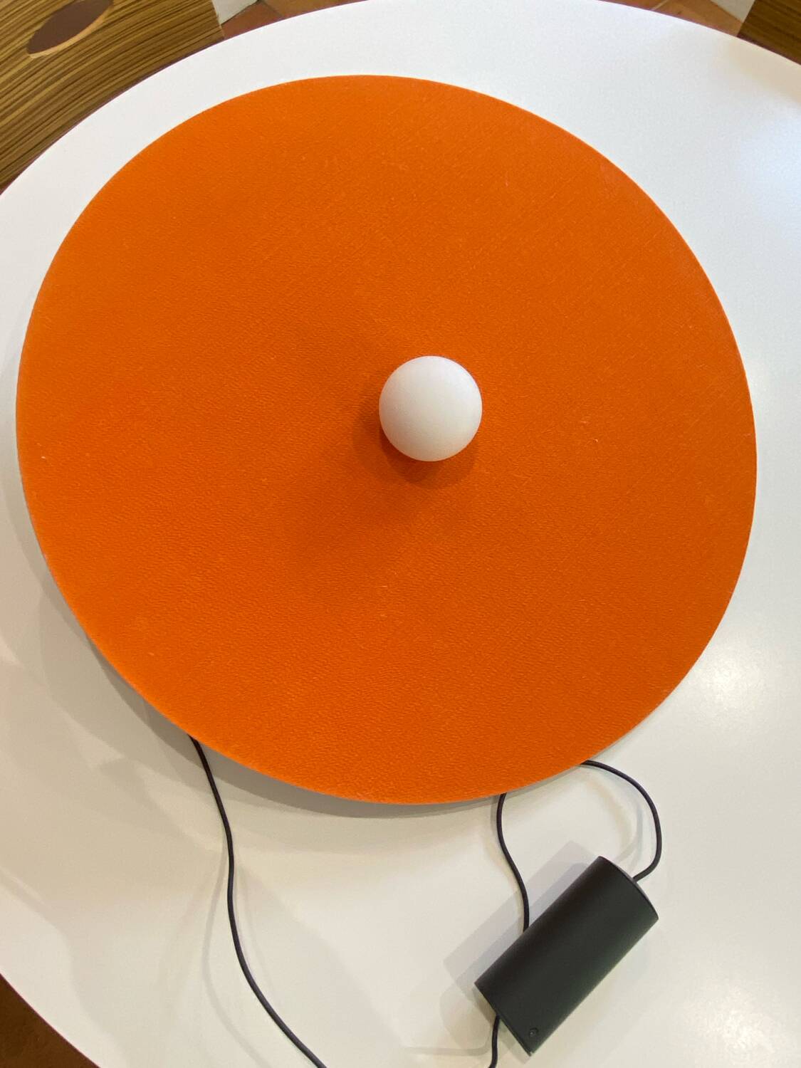 Designer chandelier, metal and soundproofing felt