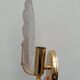 Pair of pink petal sconces