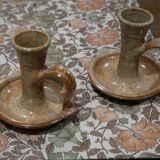 Bougeoirs en grès