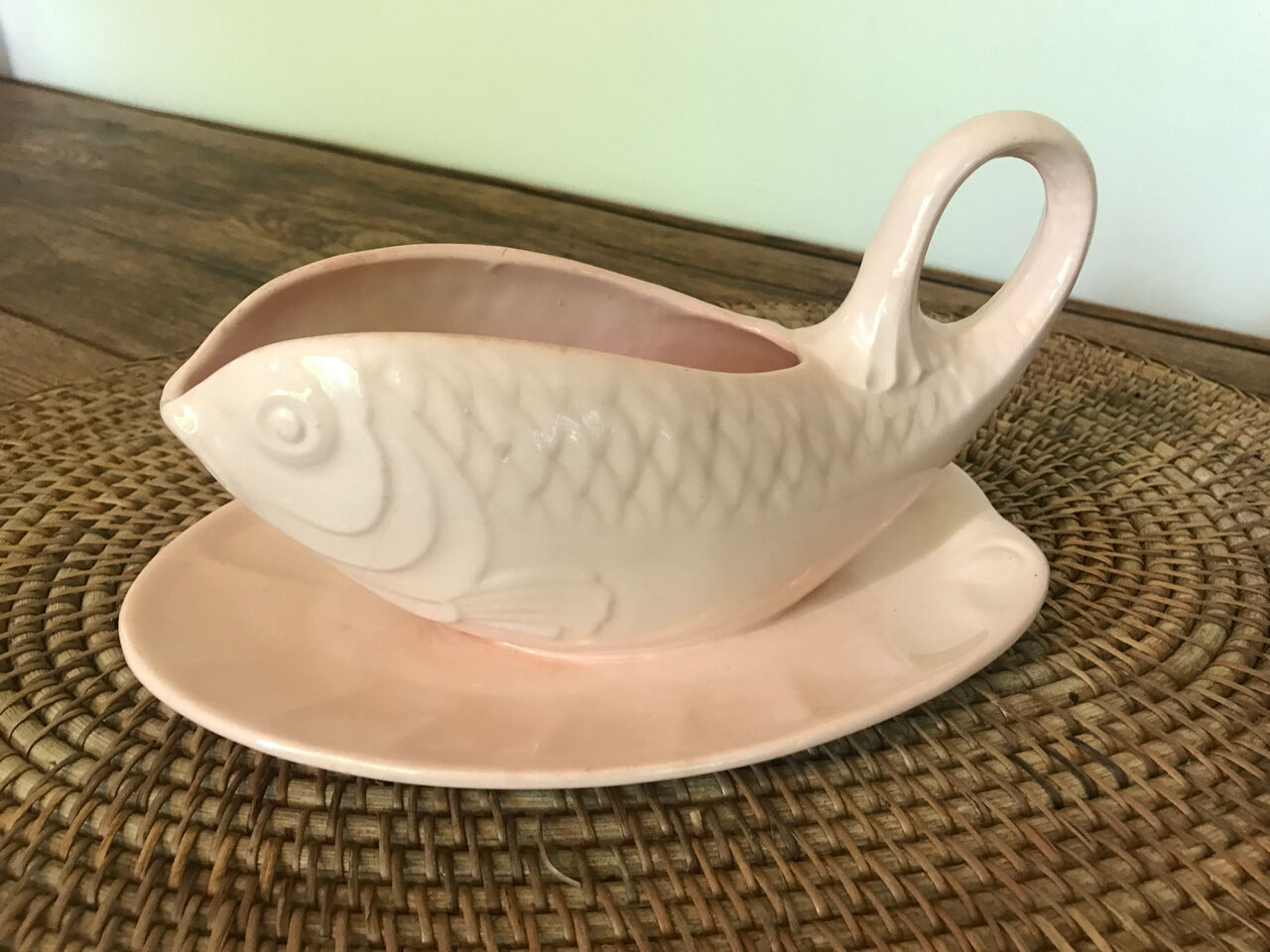 Boch vintage fish gravy boat