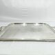 Silver-plated tray with handles