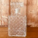 Vintage rectangular whisky decanter 70s