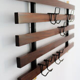 Rosewood bench set with rack Italia 1970s