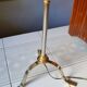 Lampadaire vintage tripode extensible laiton doré