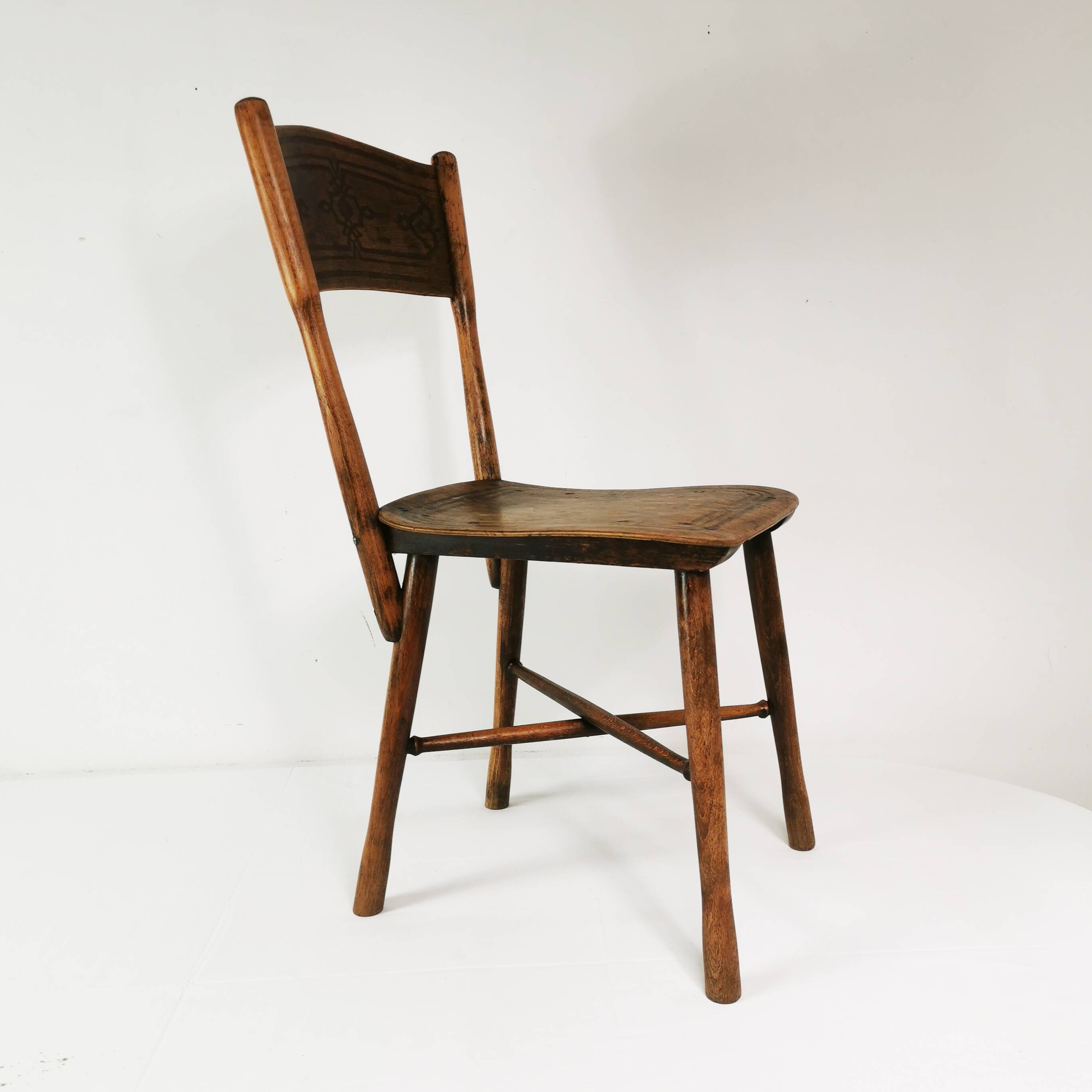 Chaise Mundus ancienne, Autriche, années 1920