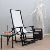 Vintage Italian design folding deck chair 1970s