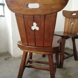 Chaises en pin esprit montagne, ferme