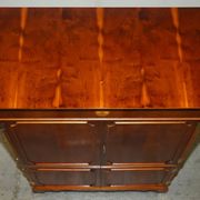 Wooden buffet TV in yew Abbey Craft Mid-Century Modern Sheraton details