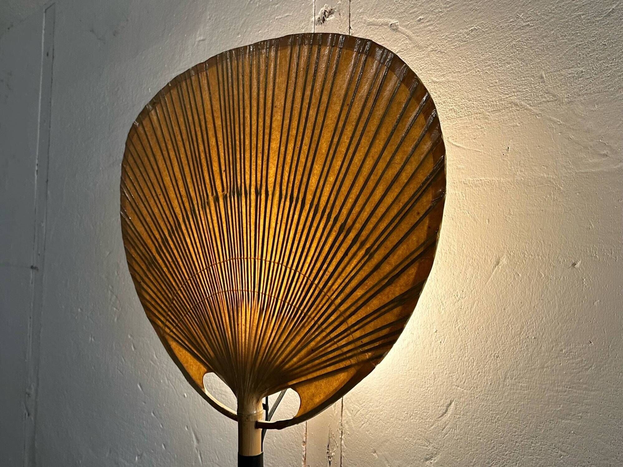 Pair Of Ingo Maurer Uchiwa III Wall Lamps For M-Design, 1973