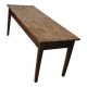 Table à manger rustique française en orme, XIXe siècle
