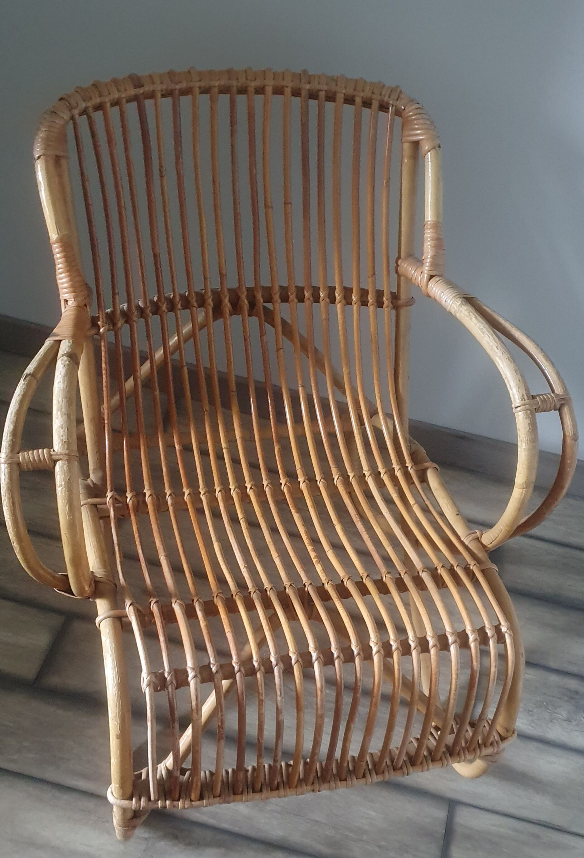 Rattan armchair