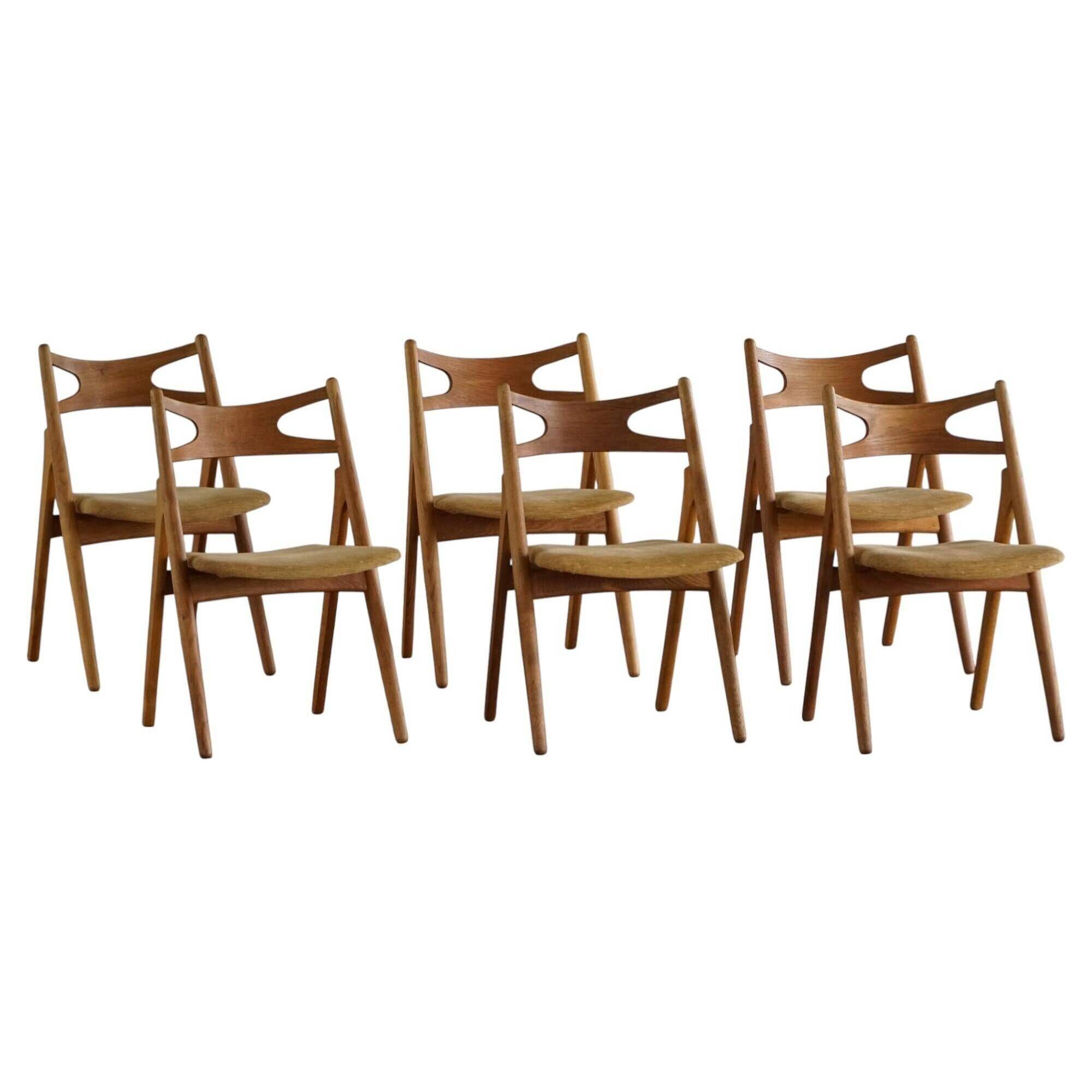 Set of 6 Danish dining chairs CH29 by Hans J. Wegner for Carl Hansen & Søn, 1951