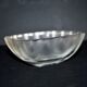 Lalique glass ashtray bowl with frosted finish, engraved with wave design, signed Lalique.