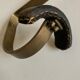 Adnet hook in bronze and leather 1950