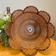 Vintage rattan and wicker pendant light