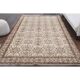 Vintage Turkish Hand-Knotted Wool Cotton Beige Area Rug 202x322