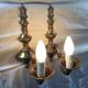 Pair of bronze applique 1 light