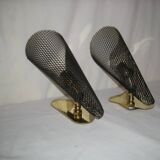 Pair of conical wall lights from the 50s