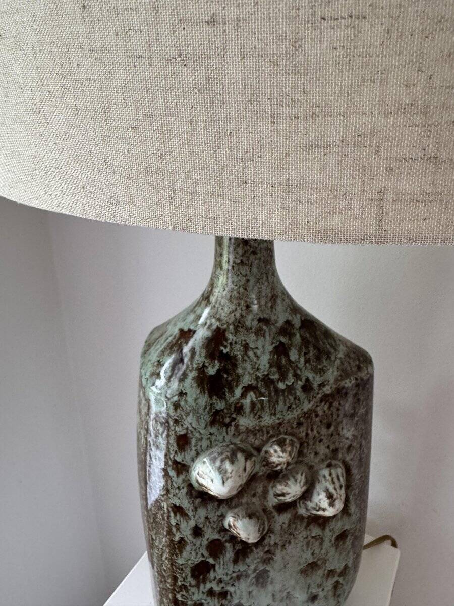 Danish studio ceramic lamp foot, 1960s