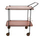 MId-Century Teak Bar Trolley with Bottle Holder, Italy 1960s